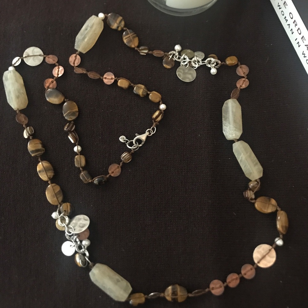 EUC Silpada Necklace Sterling Silver Tiger Eye